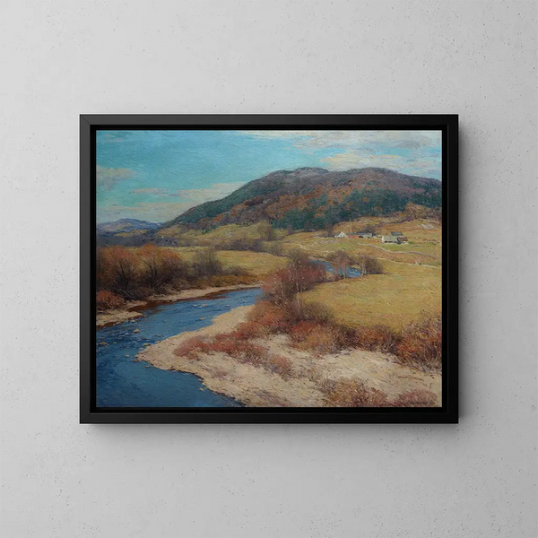 Höst i Vermont - Willard Leroy Metcalf — inramlat konstverk på väggen