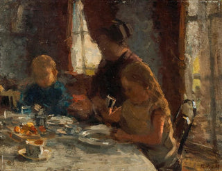 En liten frukost med familjen - Willem Bastiaan Tholen — vy av konstverket