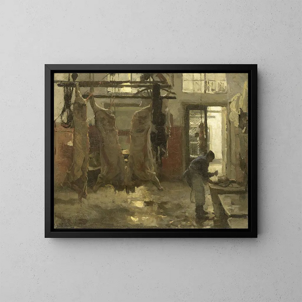 L'abattoir - Willem Bastiaan Tholen — inramlat konstverk på väggen