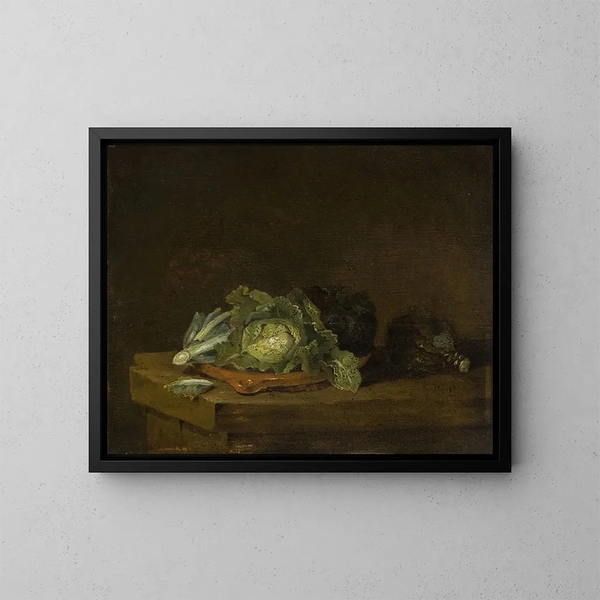 Choux sur une table - Willem Kalf — inramlat konstverk på väggen
