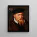 Porträtt av Robert De Cro vers 1500-1556 Biskop av Cambrai - Willem Key — inramlat konstverk på väggen