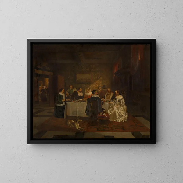 Banquet - Willem Linnig — inramlat konstverk på väggen