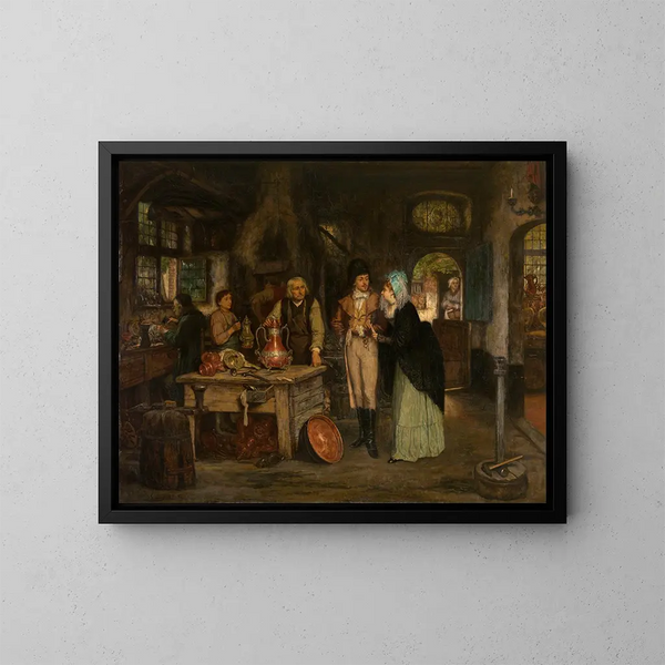 L'atelier de Geert de Winter - Willem Linnig — inramlat konstverk på väggen