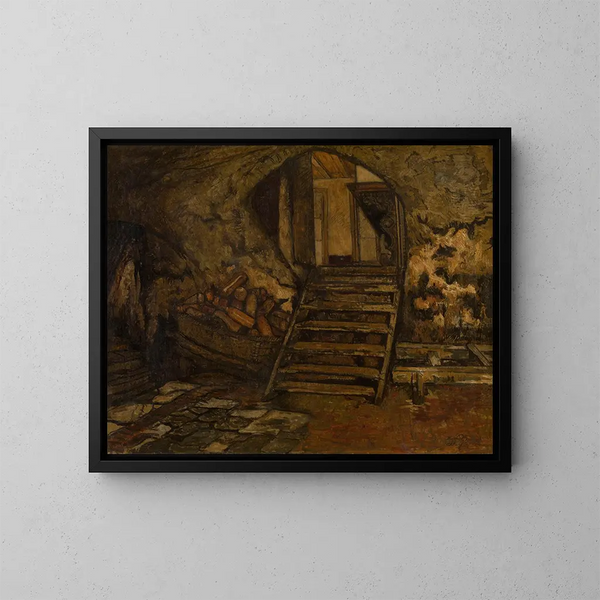 Cave - Willem Linnig le Jeune — inramlat konstverk på väggen
