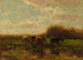 Vaches au crépuscule - Willem Maris — vy av konstverket