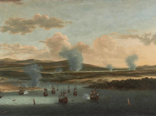Bataille de Medway - Willem Schellinks — vy av konstverket