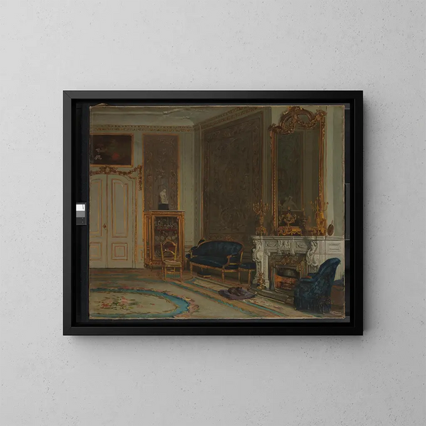Le hall de la maison A. Willet-Holthuysen, Herengracht 605 - Willem Steelink Jr — inramlat konstverk på väggen