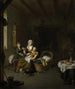 En mor matar sitt barn - Willem van Mieris — vy av konstverket