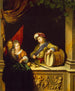 Lekar för barn - Willem van Mieris — vy av konstverket