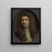Portrait of a man - Willem van Mieris — inramlat konstverk på väggen