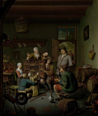 Willem Van Mieris - The Rareeshow t Fraay Curieus.webp