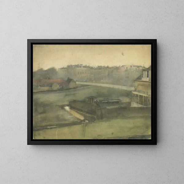 Vue près du parc Oosterpark à Amsterdam - Willem Witsen — inramlat konstverk på väggen