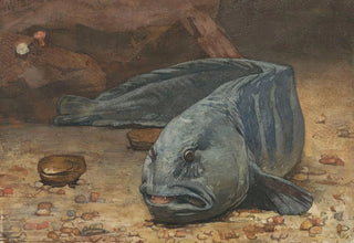 Willem Witsen - Zeewolf op de bodem van een aquarium.webp