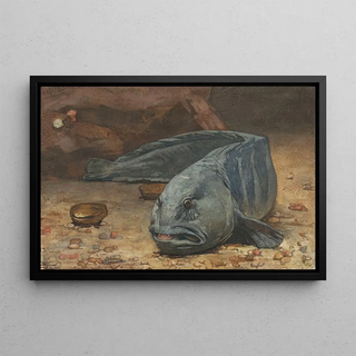 Willem Witsen - Zeewolf op de bodem van een aquarium.webp