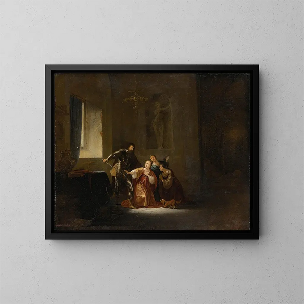 Ulysse et Circé - Willem de Poorter — inramlat konstverk på väggen