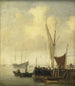 En port - Willem van de Velde den Yngre — vy av konstverket