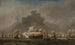 Båtspelet - Willem van de Velde den Yngre — vy av konstverket