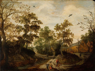 Vue d'un village - Willem van den Bundel — vy av konstverket