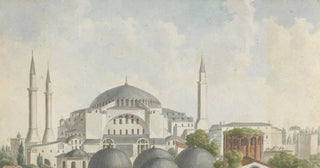 Willey Reveley - View of the domes and spires of Hagia Sophia Istanbul.webp