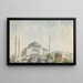Vue des dômes et clochers de Sainte-Sophie Istanbul - Willey Reveley — inramlat konstverk på väggen