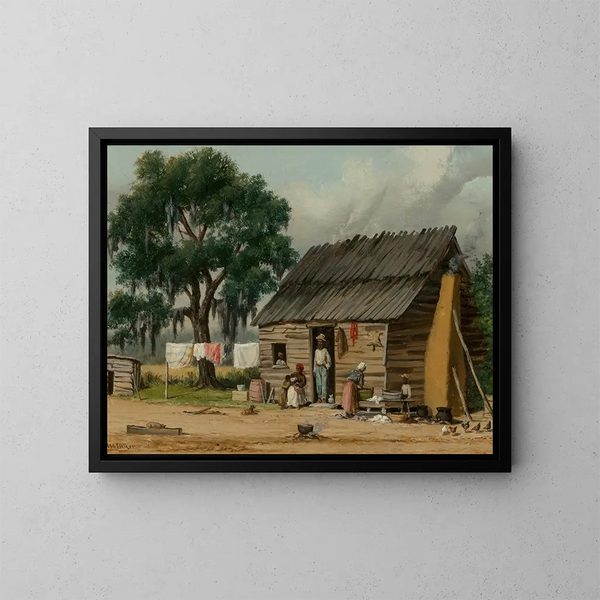 En stuga i South Carolina - William Aiken Walker — inramlat konstverk på väggen