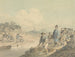 Vue en Chine avec figures, pagode et montagne - William Alexander — vy av konstverket