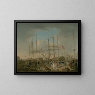 William Anderson - Hussars Embarking at Deptford.webp