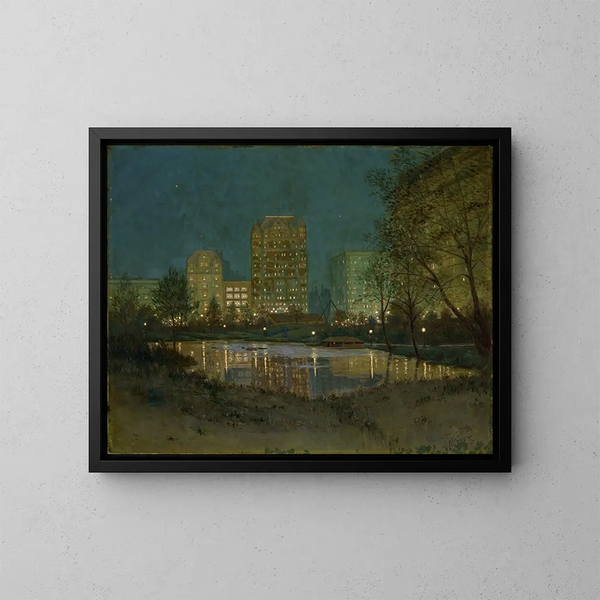 Central Park och Plaza - William Anderson Coffin — inramlat konstverk på väggen