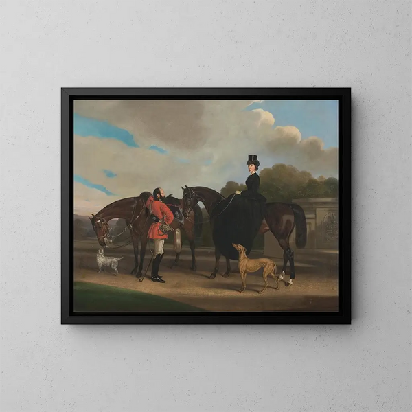 Lord och Lady Twemlow - William Barraud — inramlat konstverk på väggen