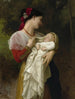 beundran för moderskapet - William Bouguereau — vy av konstverket