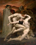 Dante och Vergilius i helvetet - William Bouguereau — vy av konstverket