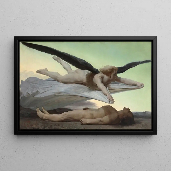 L'égalité inför döden - William Bouguereau — inramlat konstverk på väggen