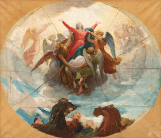 Studie för taket i madonnakapellet i La Rochelle - William Bouguereau — vy av konstverket