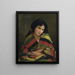Frileuse - William Bouguereau — inramlat konstverk på väggen