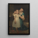 Inomhus - William Bouguereau — inramlat konstverk på väggen