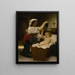 La grappe de raisin - William Bouguereau — inramlat konstverk på väggen