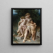 La première discorde Cain and Abel - William Bouguereau — inramlat konstverk på väggen