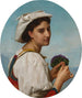 Le bouquet de violettes - William Bouguereau — vy av konstverket