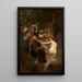 Nymfer och Satyr - William Bouguereau — inramlat konstverk på väggen