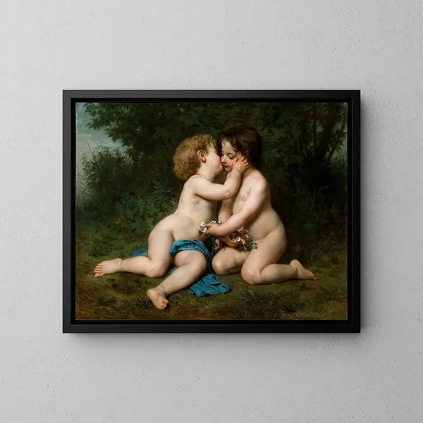 Fred - William Bouguereau — inramlat konstverk på väggen