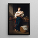Premières caresses - William Bouguereau — inramlat konstverk på väggen