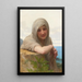 Souvenir - William Bouguereau — inramlat konstverk på väggen
