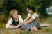 Les cueilleuses de noix - William Bouguereau — vy av konstverket