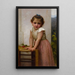 Yvonne - William Bouguereau — inramlat konstverk på väggen