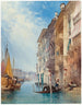 En gondol på Grand Canal i Venedig - William Callow — vy av konstverket