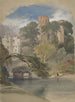 Tour de César Château de Warwick - William Callow — inramlat konstverk på väggen