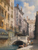 Barataria Canal de Venise - William Callow — vy av konstverket