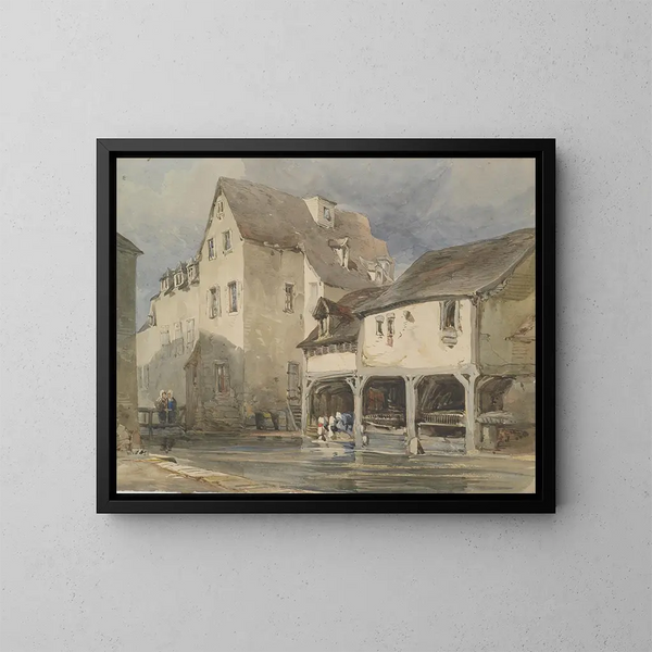 Moulin Saint-Lavoir i Chartres - William Callow — inramlat konstverk på väggen