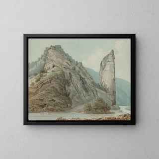 Rocher d'Ilam, Dovedale - William Day — inramlat konstverk på väggen
