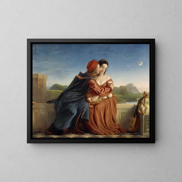 Francesca da Rimini - William Dyce — inramlat konstverk på väggen